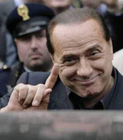 
Billionaire Silvio Berlusconi has been elected to a third term as Italy's prime minister. Associated Press
 (File Associated Press / The Spokesman-Review)