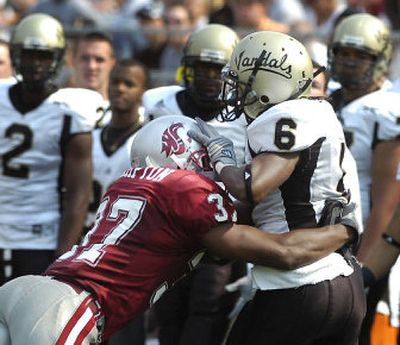 
Scouts questioned his size, but Idaho cornerback Stanley Franks (6) has intercepted four passes in five games. 
 (Christopher Anderson / The Spokesman-Review)