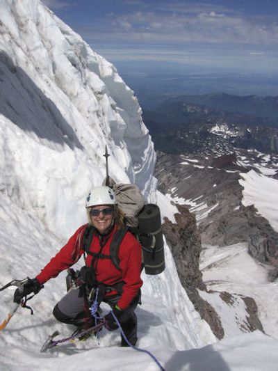 
 Mountain climber Christine Boskoff is seen on Mount Rainier in Washington. 
 (Associated Press / The Spokesman-Review)