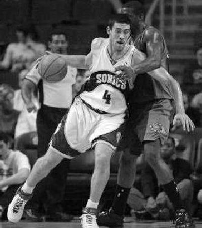 
Nick Collison has stepped up at center for the Sonics.
 (Associated Press / The Spokesman-Review)