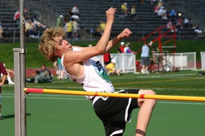 Brandon Rankin, 14, competes in the high jump earlier this summer in the U.S. Transplant Games in Pittsburgh. The Mountain View Middle School student is the recipient of a kidney donated by his mom, Monica. Brandon won medals in all the events he competed in. Courtesy of Brian Rankin (Courtesy of Brian Rankin / The Spokesman-Review)