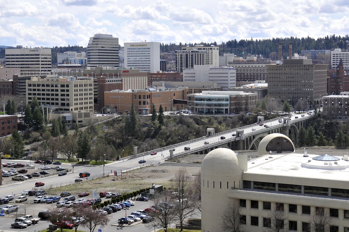 Present day: The same angle shows the reconstructed bridge and the city beyond. (Jesse Tinsley)