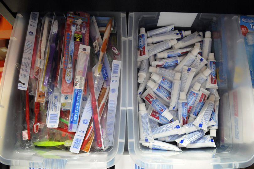 Jesse Sheldon has asked Spokane Valley dentists to provide sample-size toothpaste, new toothbrushes and dental floss that he can include in packages  for those in need.