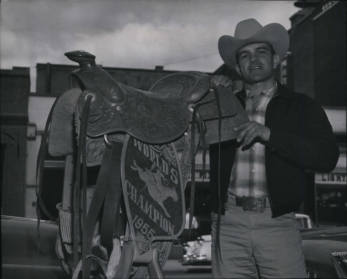 Deb Copenhaver, 1955 saddle bronc champ, died Wednesday at the age of 94. (The Spokesman-Review)