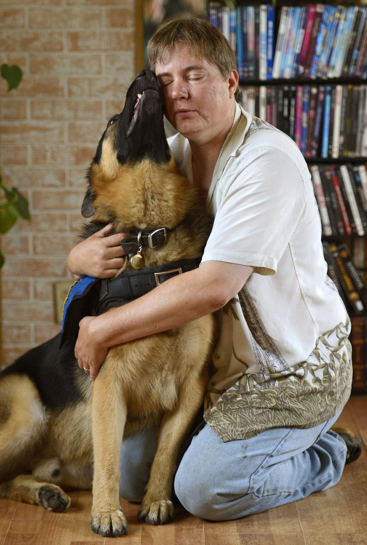 Charlie Bales went online to find Max, a German shepherd service dog.