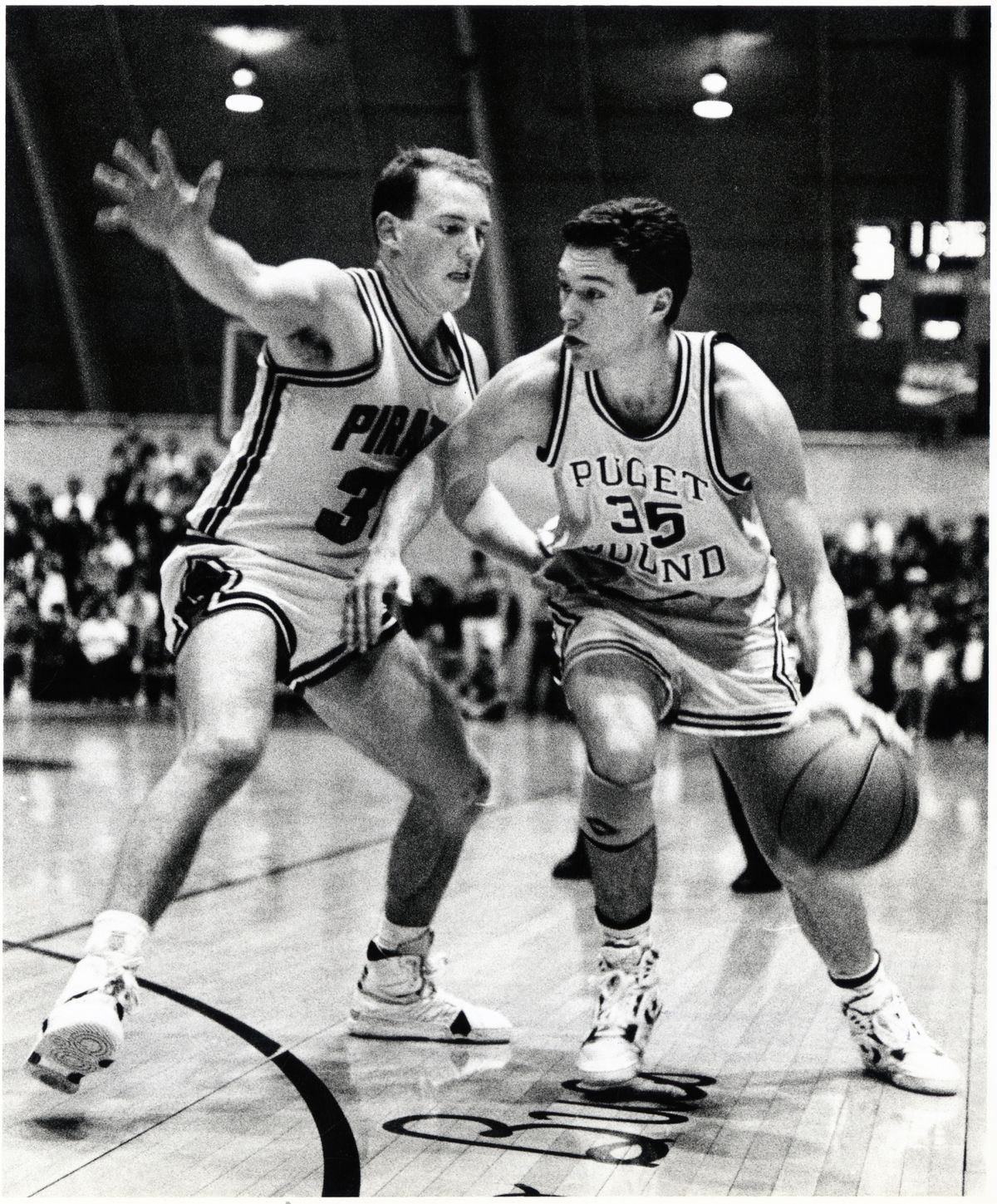 Then: Mark Wheeler, left, helped guide the Whits to NAIA tournaments in 1991 and 1992. (File)