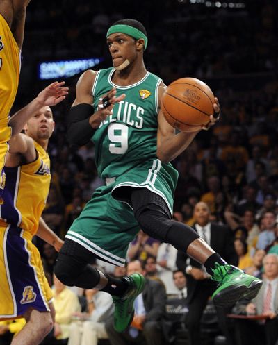 Celtics’ Rajon Rondo opted out of playing for U.S. national team. (Associated Press)