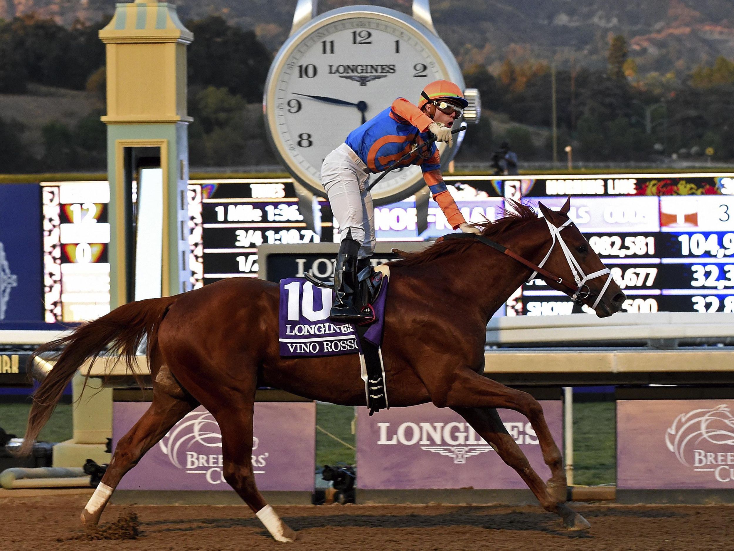 Vino Rosso wins Breeders Cup Classic 15 1 long shot Mongolian