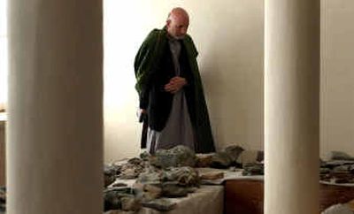 
Afghan President Hamid Karzai visits one of the rooms of the National Museum of Afghanistan in Kabul on Sept. 29, when he inaugurated the rebuilt museum. 
 (File/Associated Press / The Spokesman-Review)