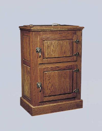 
 This do-it-yourself version of an oak ice box is a handsome and affordable alternative to an increasingly rare and expensive antique.
 (U-BILD / The Spokesman-Review)