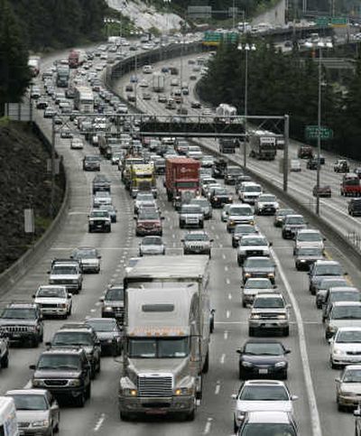 
Up to three northbound lanes of  I-5 in Seattle will be closed for 19 days. Associated Press
 (Associated Press / The Spokesman-Review)