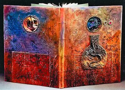 
Front and back cover of unique manuscript book, 