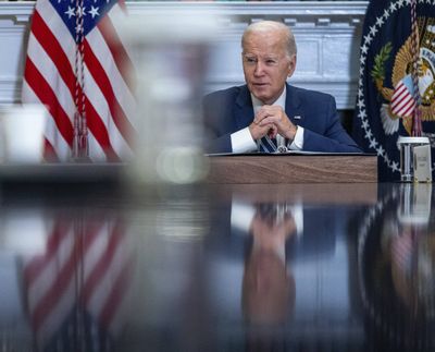 President Joe Biden’s administration stared down economic forecasts that a recession was imminent. Instead the economy is booming, unemployment is low and stock prices are soaring.  (Shawn Thew/Pool/ABACA PRESS/TNS)