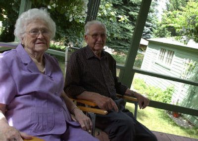 
Genevieve  and Lloyd Peterson will be celebrating their 70th anniversary on July 14. During the Depression, the Petersons found work and made a life in Spokane. 
 (Kate Clark / The Spokesman-Review)