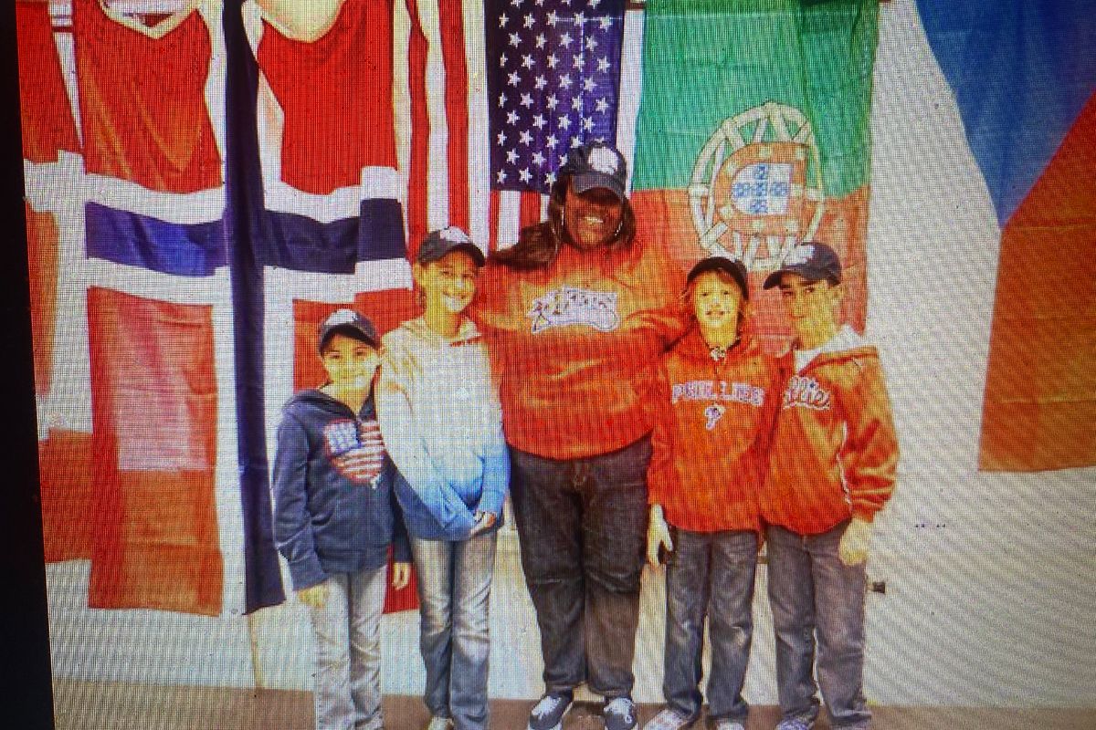 Eddie Condran, second from right, with his Children’s International Summer Village delegation in Norway in 2013. (Ed Condran/The Spokesman-Review)