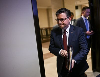 House Speaker Mike Johnson, R-La., is proposing a bill that would extend current funding levels until the end of the fiscal year in late September. (Ricky Carioti/The Washington Post)