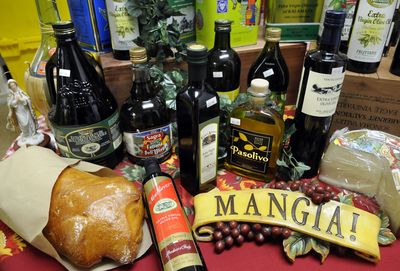 Cassano’s Import Italian Market offers several kinds of Italian and Greek olive oils.  (Dan Pelle / The Spokesman-Review)