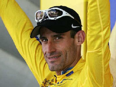 
American George Hincapie of Discovery Channel is seeing yellow.
 (Associated Press / The Spokesman-Review)