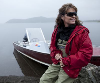  Former  Alaska Gov. Sarah Palin is shown by the family boat in Dillingham, Alaska, in a scene from the reality series “Sarah Palin’s Alaska.” 