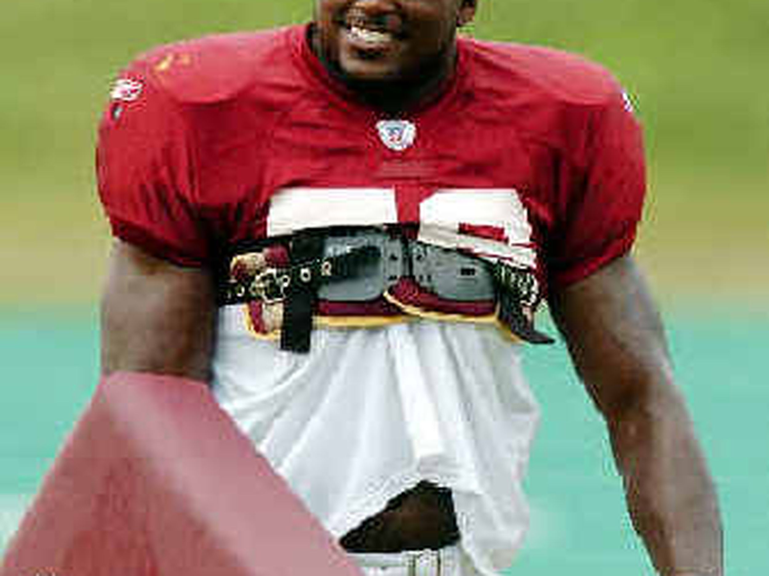 14 August 2004: LaVar Arrington, Redskins LB. The Carolina