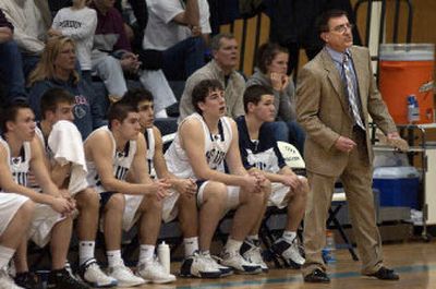 
LC basketball coach Jim Thacker, shown during a game with Lewiston, scored his 500th win against Post Falls Saturday. 
 (Tom Davenport / The Spokesman-Review)