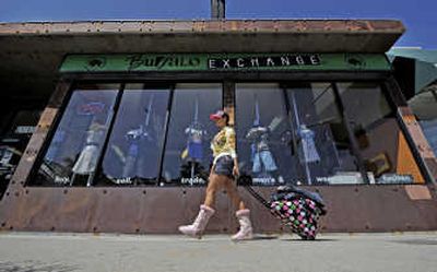
Jenae Altschwagere takes her jeans and clothes to sell to Buffalo Exchange in the Sherman Oaks section of Los Angeles.Associated Press
 (Associated Press / The Spokesman-Review)