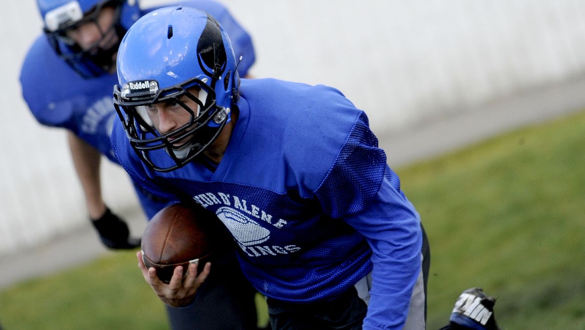 Running back Reece Mahaffy is the Coeur d’Alene Vikings’ leading rusher with 661 yards. (Kathy Plonka)