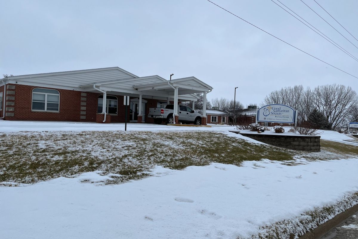 The Evangelical Lutheran Good Samaritan Society nursing home in Postville, Iowa, closed in November 2022. It was the only nursing home in the town of 2,500, and one of at least 15 care centers to close in Iowa last year.    (Tony Leys/KHN/TNS)