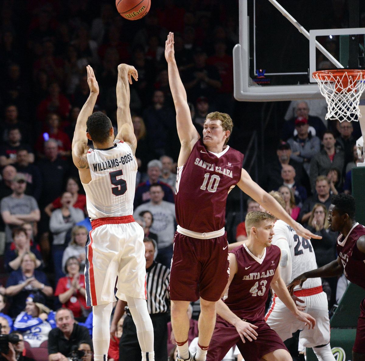 WCC: Gonzaga vs. Santa Clara (March 6) - March 6, 2017 | The Spokesman ...