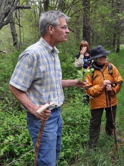 During a recent field trip to the Little Pend Oreille National Wildlife Refuge near Colville, Jack Nisbet talks about naturalist David Douglas’ plant collecting time in Eastern Washington nearly 200 years ago.