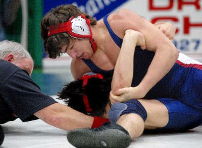 
Mt. Spokane's Noah Hatton will be the 152-pound top seed at the Region 4 3A tournament at Sunnyside this weekend. 
 (Ingrid Lindemann / The Spokesman-Review)