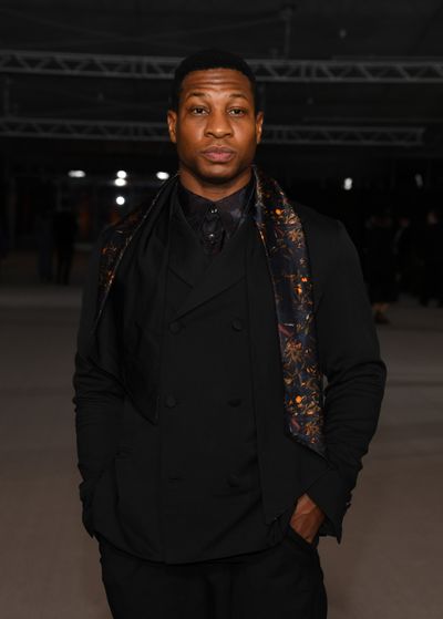 Jonathan Majors attends the 2nd Annual Academy Museum Gala at Academy Museum of Motion Pictures on Oct. 15, 2022, in Los Angeles.    (Jon Kopaloff/Getty Images North America/TNS)