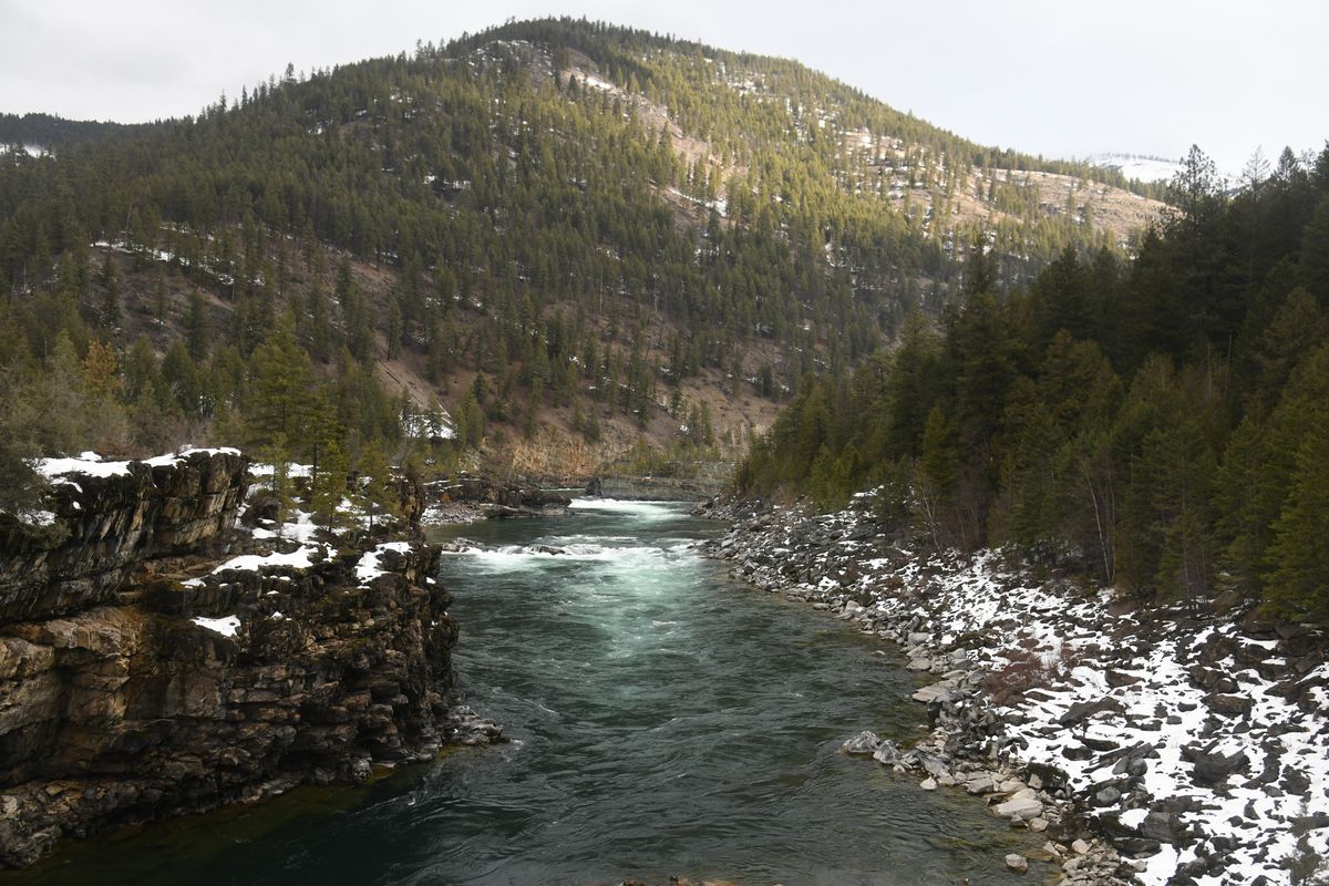 The Kootenai River tumbles through a gorge near Troy, Mont. (Michael Wright/The Spokesman-Review)