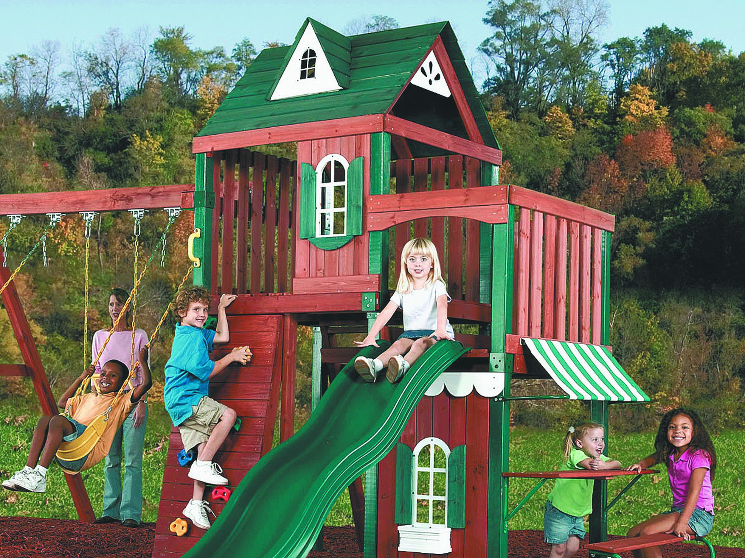 With Outdoor Play Sets Choose Surfaces That Cushion Falls The Spokesman Review