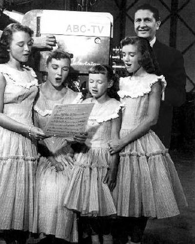 
In this 1955 photo released by ABC, the Lennon sisters appear on 