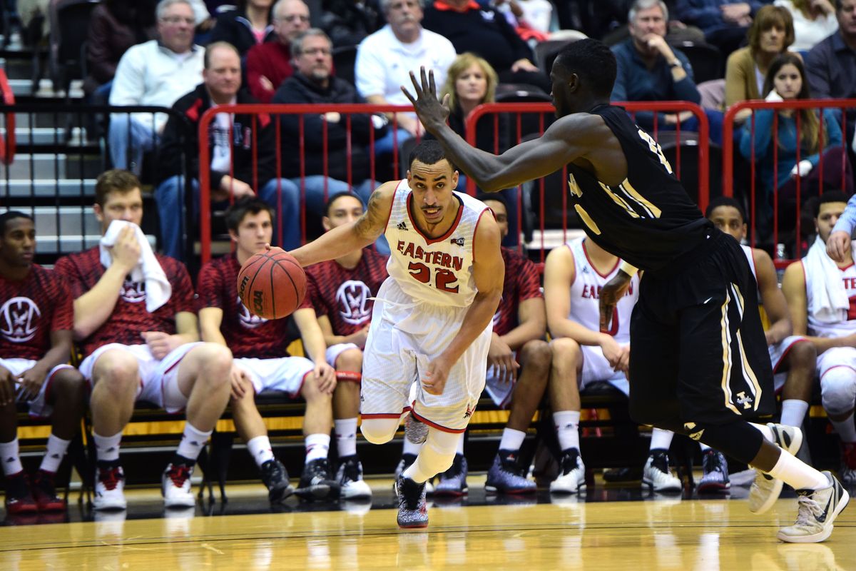 Eastern Washington Eagles point guard Drew Brandon has been the Big Sky’s player of the week three times this season. (Tyler Tjomsland)