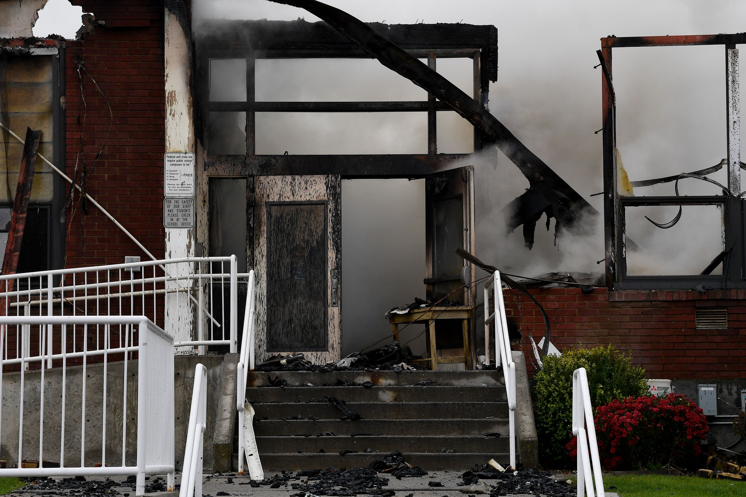 Almira Elementary School destroyed by fire Oct. 13, 2021 The