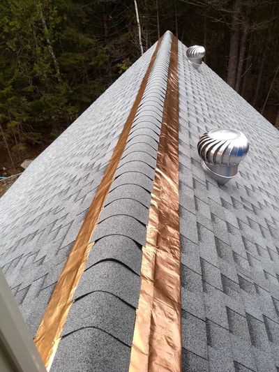 These copper strips on my daughter’s new home will allow her shingles to last up to 50 years. They work on existing roofs in good condition too. (Tribune Content Agency)