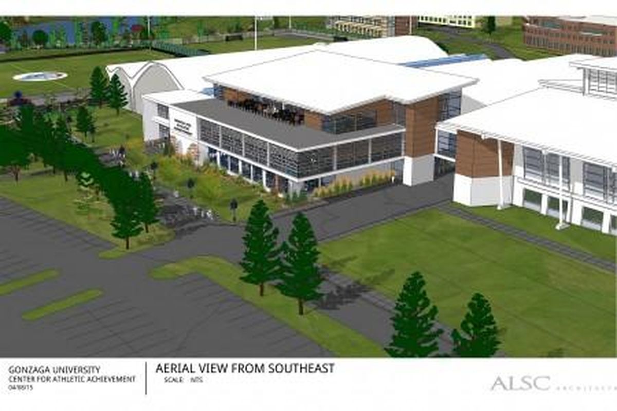 An architectural rendering of the Center for Athletic Achievement. (Gonzaga University)