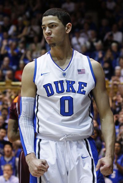 Duke’s Austin Rivers scored 23 points in the Blue Devils’ win over Virginia Tech. (Associated Press)