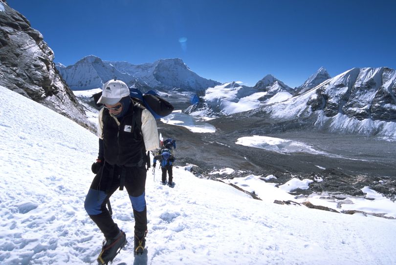 Gary Guller climbing Mount Cho Oyu. (Courtesy photo)