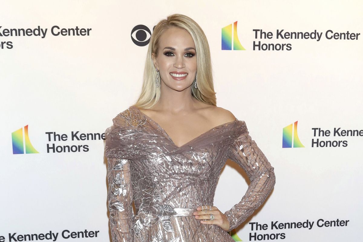 Carrie Underwood attends the 42nd Annual Kennedy Center Honors in Washington, D.C., on Dec. 8, 2019. Underwood released her first album of gospel music titled “My Savior” on March 26.  (Greg Allen)