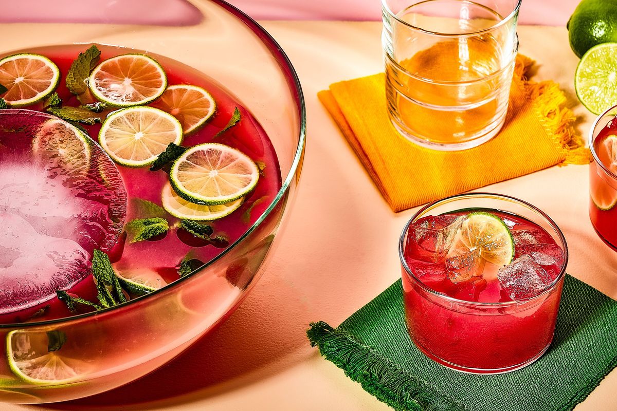 Guava Coconut Rum Punch. (Photos by Lauren Bulbin; food styling by Carolyn Robb/Washington Post)