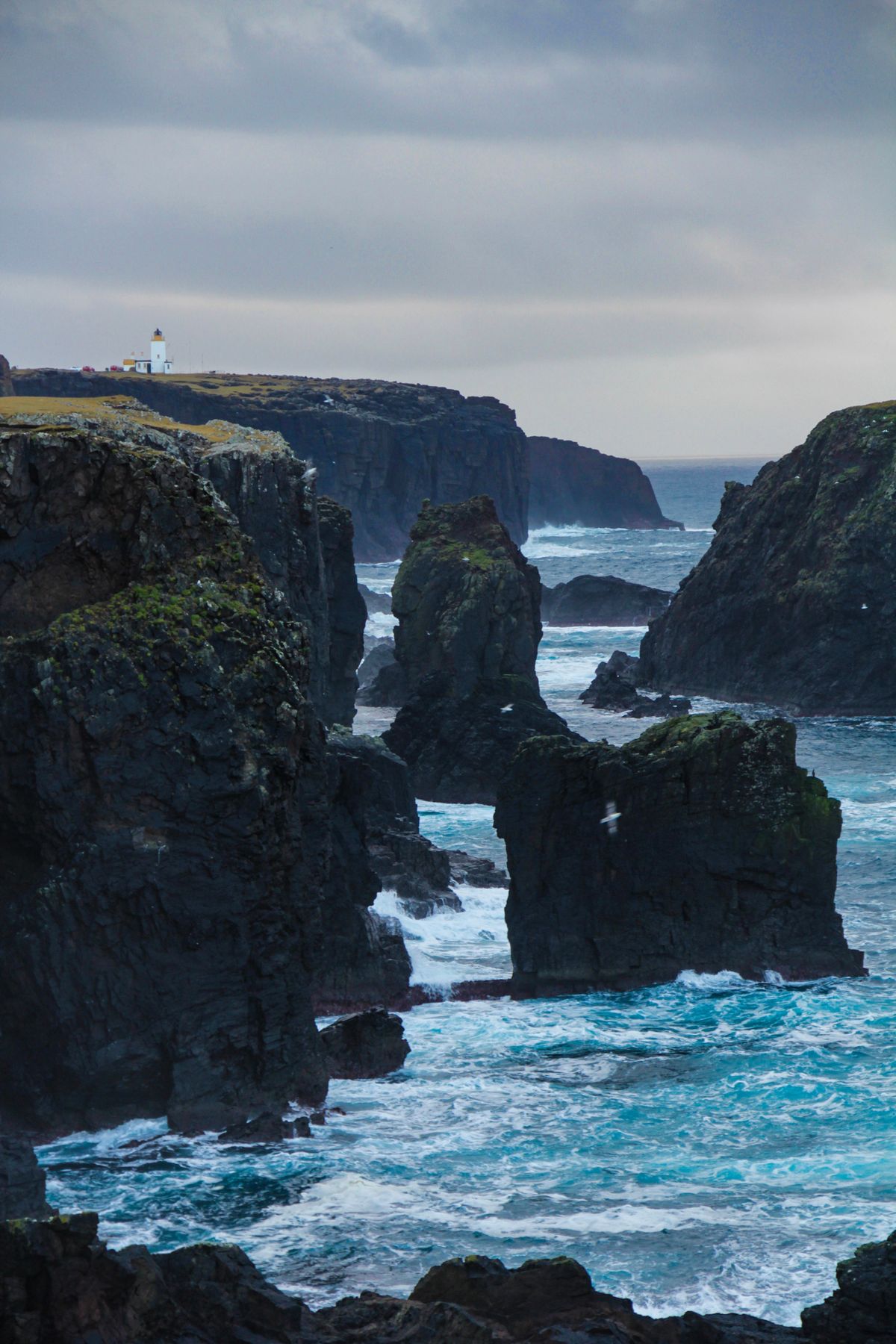 The Eshaness cliffs have been featured prominently in several “Shetland” episodes.  (Karen Gardiner/For the Washington Post)