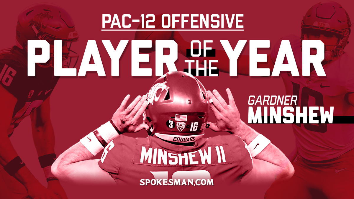 Washington State's Gardner Minshew named Pac-12 Offensive Player of the year,  Mike Leach named Coach of Year | The Spokesman-Review