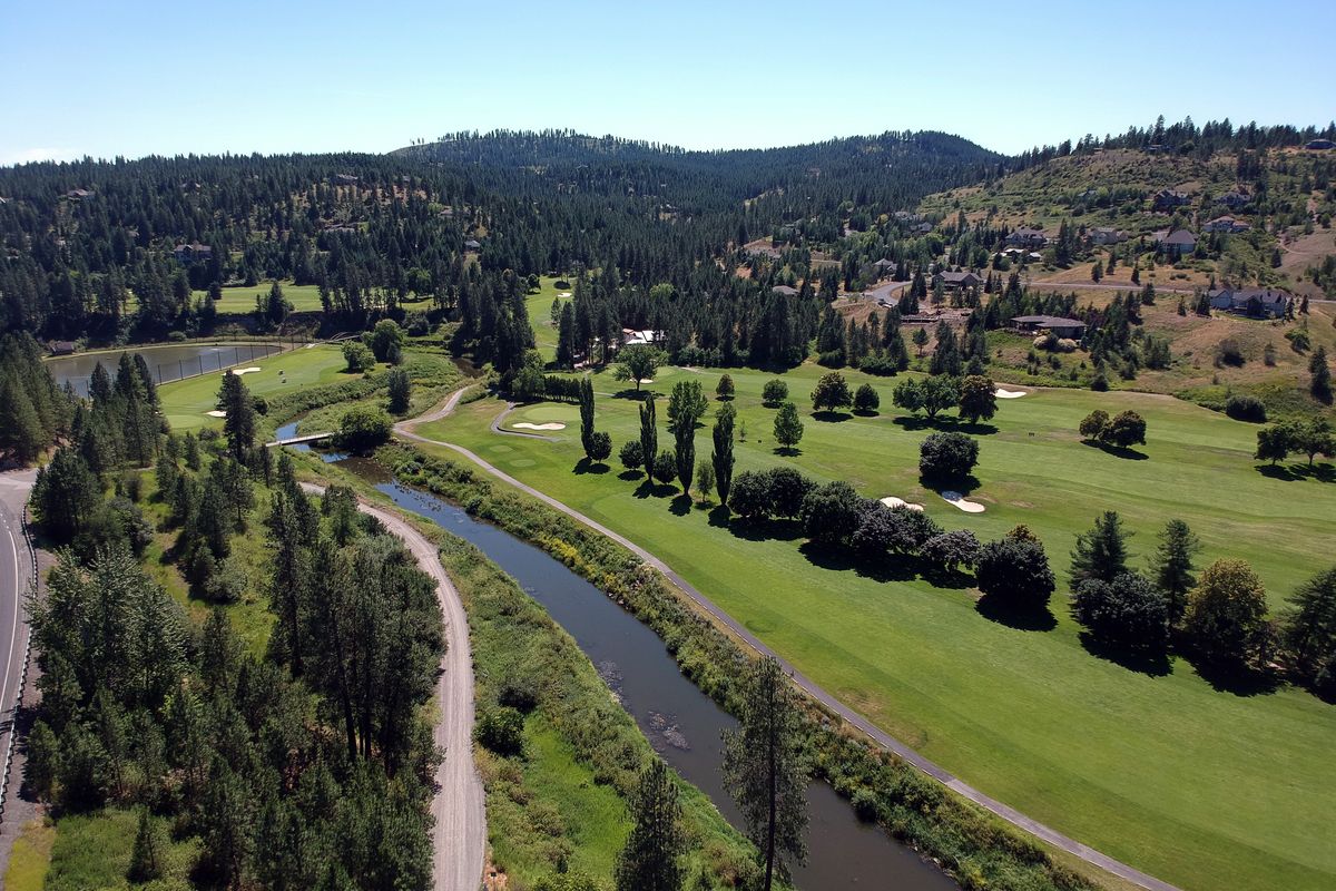 The Hangman Valley Golf Course, owned by Spokane County and shown Monday, July 13, 2020 is named for when the U.S. Army executed local Indian leaders by hanging in 1858. Though the area is officially called Latah Creek, the Hangman name has stuck.  (Jesse Tinsley/The Spokesman-Review)