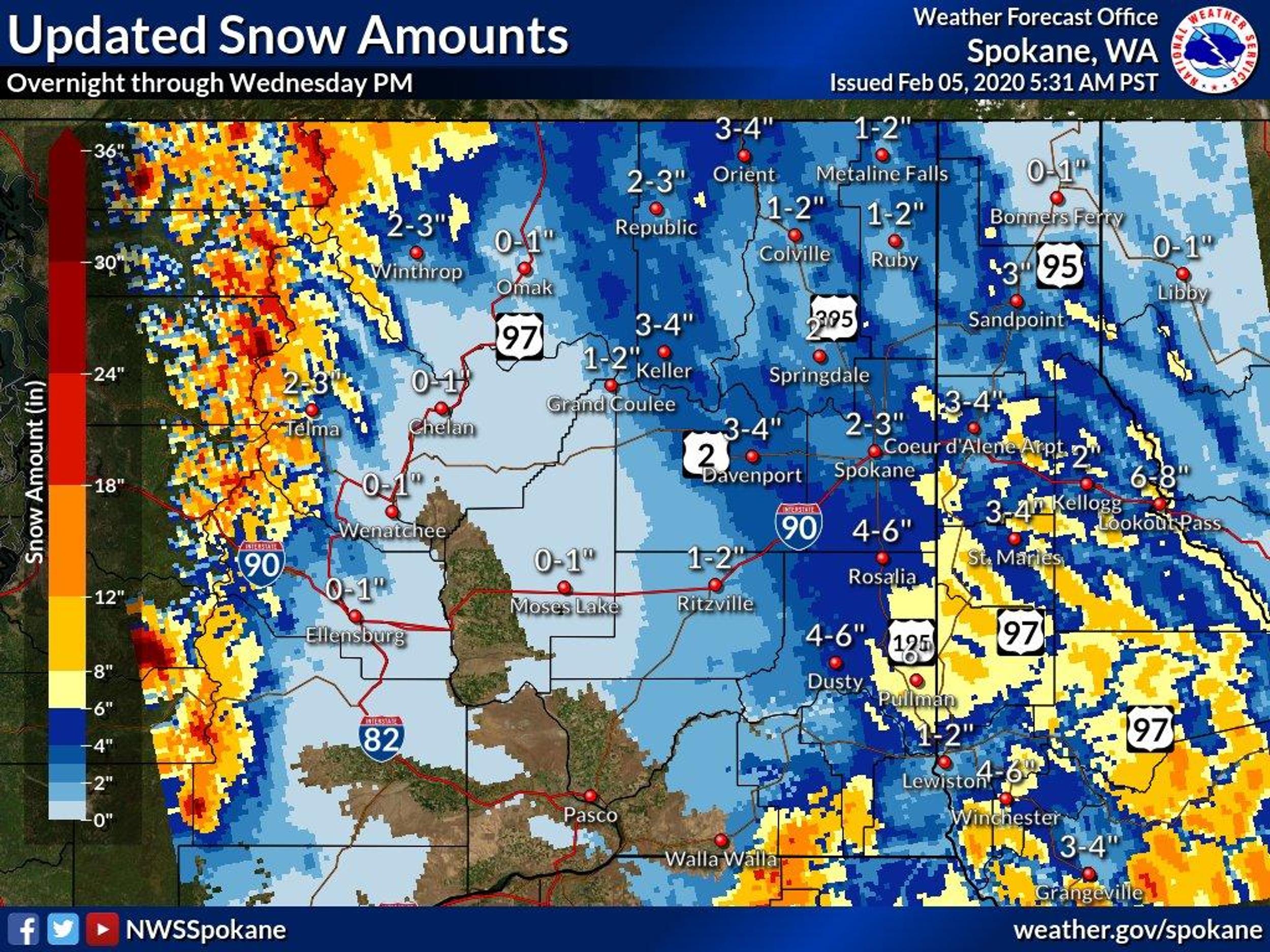 A couple inches of snow overnight will make for slick morning commute ...