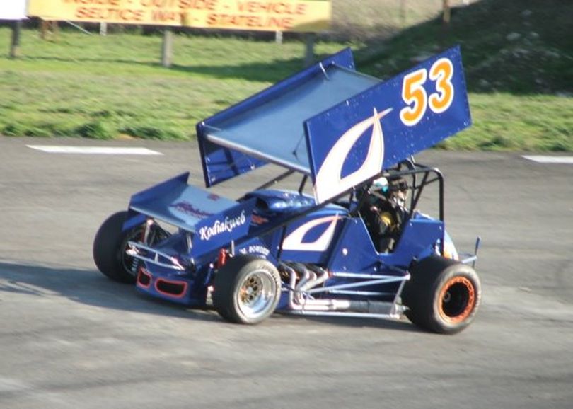 Tony Berry turns it loose at Stateline Speedway. (Photo courtesy AJB Motorsports Marketing) (The Spokesman-Review)