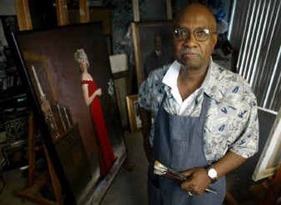 
Painter Simmie Knox stands in his home studio in Silver Spring, Md. Knox's portrait of former President Bill Clinton is now on permanent display at the White House. 
 (Associated Press / The Spokesman-Review)