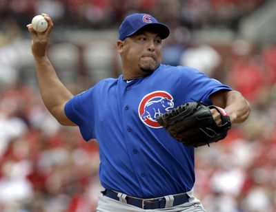 Chicago Cubs starting pitcher Carlos Zambrano apologized to teammate Carlos Marmol. (Associated Press)